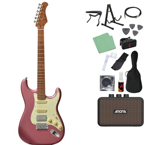 Amazon | Bacchus BST-2-RSM/M BGM エレキギター初心者14点セット